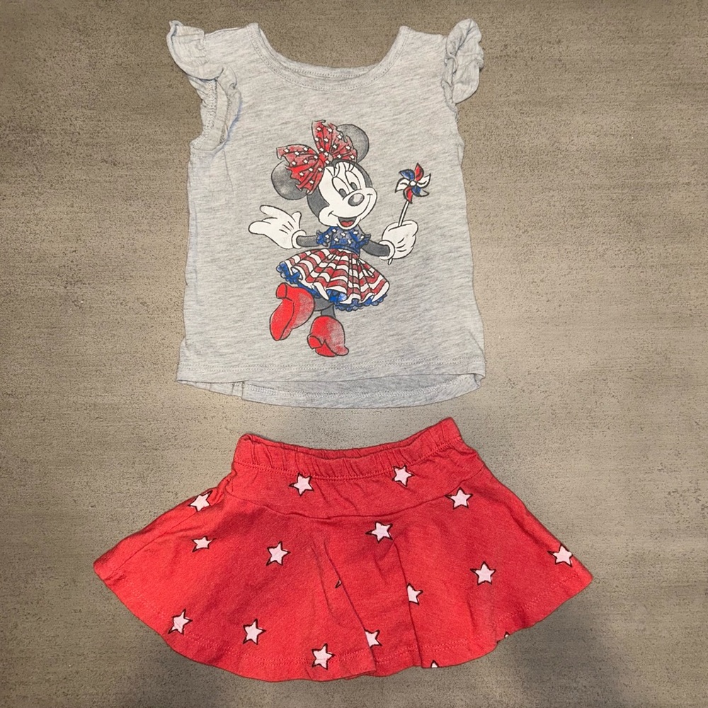 Toddler girl Minnie Mouse 2 piece set
